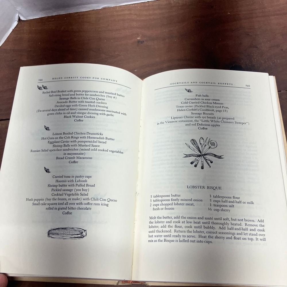Helen Corbitt Cooks for Company 1974 First Printing Cookbook Illustrated HMCo - Picture 7 of 10